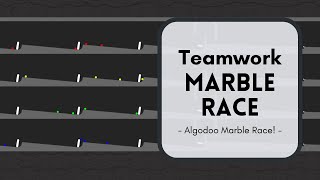 Teamwork Marble Race - Team Marble Race in Algodoo