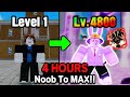 King Legacy Noob To Max in Just 4 hours! [World Record]