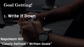 How Do I Set Goals - Step 1 - Write It Down
