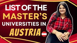 Top universities in Austria / Master's  in Austria