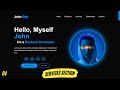 Complete Responsive Portfolio Website using HTML CSS and JavaScript | Building Services Section