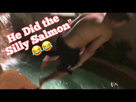 He jumped in the water lol He jumped in the water lol