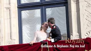 Prins Guillaume en prinses Stéphanie Kus Huwelijk