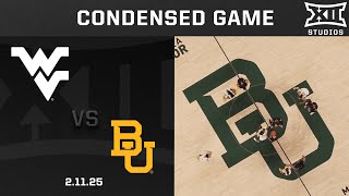 #18 West Virginia vs. #25 Baylor Condensed Game | 2024-25 Big 12 Women's Basketball