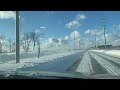 blizzard winter driving conditions in canada 🇨🇦 2025 halton hills ontario huge snow storm 50cm ❄️