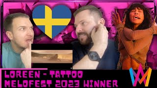 🇸🇪 LOREEN TATTOO REACTION 🇸🇪 | MELODIFESTIVALEN 2023 FINAL | SWEDEN EUROVISION 2023