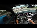 Pushing a 2020 BMW M340I To The Limits. POV drive and drift while racing Hellcat, scatpack and Q50