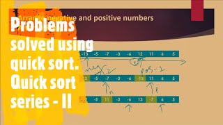 Quick sort series - II | Problems solved using quick sort logic | Coders Camp