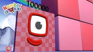 Numberblocks Puzzle Club 100 vs 100,000 vs 100,000,000 - Count to 100,000,000 Song - Learn to Count