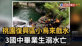 桃園7國中畢業生相約戲水 3人溺水亡－民視新聞