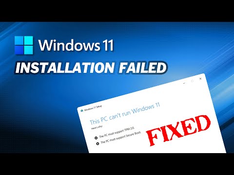 How to Install Windows 11Solve Windows 11 Installation Has Failed