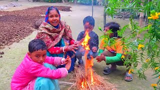 এত ঠান্ডা যে, জমে যাওয়া অবস্থা ♨️গ্রামে প্রচন্ড শীত -মানিকগঞ্জ