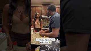 Females put parsley on everything 😭
