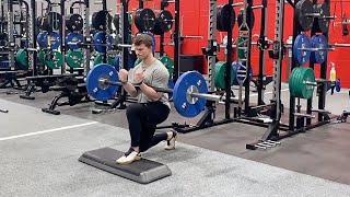 Zercher Front-Foot Elevated Split Squat