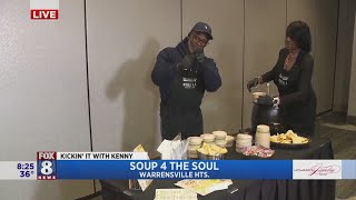 Kenny's sampling soups that nourish the soul \u0026 fuel students to success