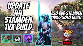 ESO PvP - Stamden zergbusting build for 1vX and solo | Update 44