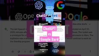 ChatGPT vs GOOGLE BARD 🫣👀 #ai #artificialintelligence #chatgpt #bard #google #shorts #googlebard