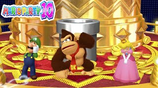 Mario Party 10 Coin Challenge - Yoshi vs Luigi vs Peach vs Donkey Kong🔥