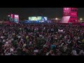 in full view of international fan zone in doha as england face the us