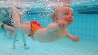 TRY NOT TO LAUGH CHALLENGE #3 - Babies Playing Water In The Pool | PatPat