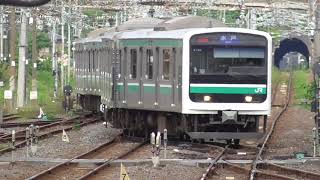 【蛇みたいにクネクネ曲がる】572M E501系K703編成 回送 いわき駅2番線に到着