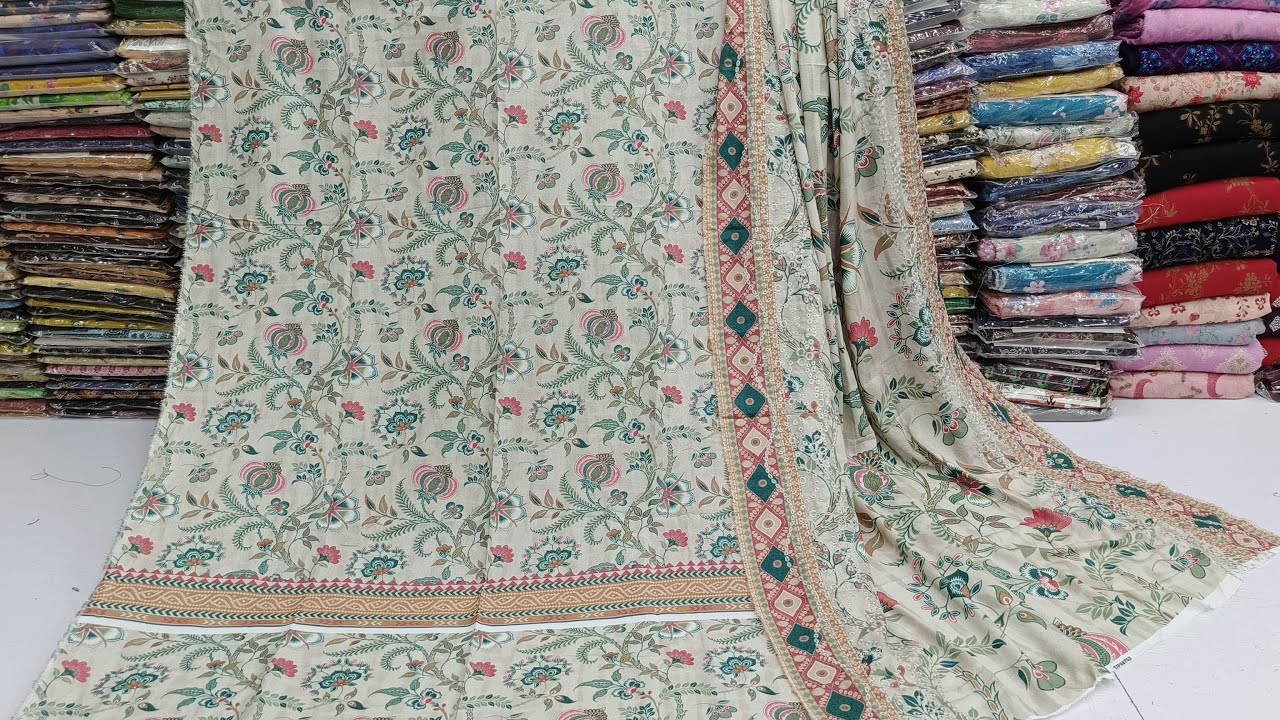 Luxury Karandi Digital Print Embroidered Cutwork Karandi Shawl