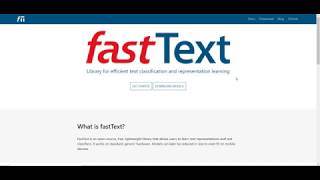 fastText Python Tutorial- Text Classification and Word Representation- Part 1
