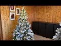 review of shareconn 6ft prelit snow flocked artificial hinged slim pencil christmas tree