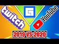 Facebook Gaming vs Twitch vs YouTube Gaming (2019 vs 2020)