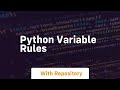 python variable rules