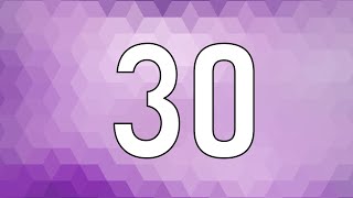 30 Second Countdown Timer | Purple Background