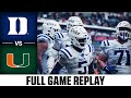 Duke vs. Miami Full Game Replay | 2024 ACC Football