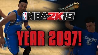 The NBA In The Year 2097! NBA 2K18 MyLeague In 2097! Insane New Records and 99 Overall Players!