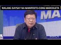 manifesto ng mga tongresman na suporta kay pbbm walang laman at walang saysay cong. dante marcoleta