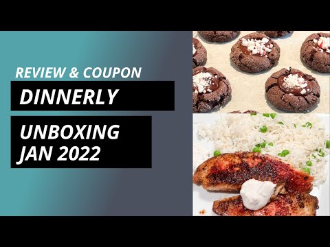 Unpack and review dinner meal kits and Christmas baking kits on December 21st