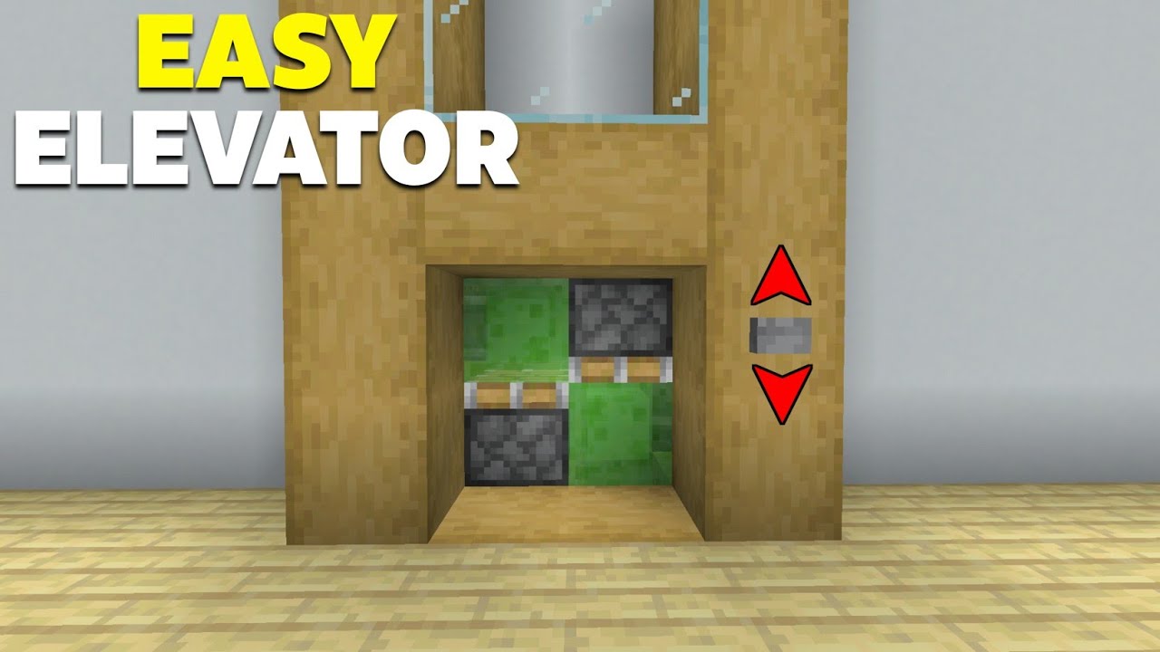 How To Make A Working Elevator In Minecraft Bedrock! (mcpe) - YouTube