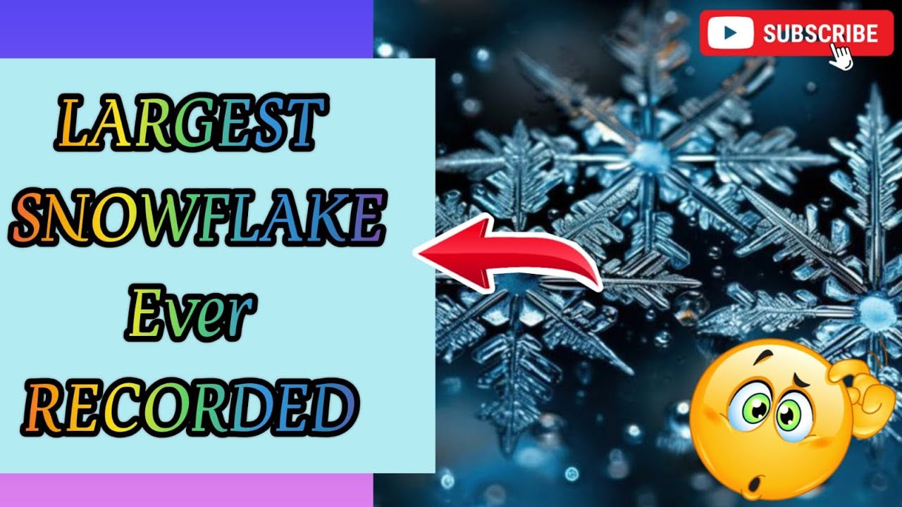 ️ The World's LARGEST SNOWFLAKE Ever Recorded ! ️ #ytshorts #viral # ...