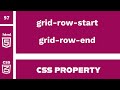 CSS Properties : grid-row-start & grid-row-end explained !
