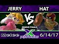 S@X 206 - Jerry (Peach, Marth, Fox) Vs. Hat (Captain Falcon, Marth, Sheik) - Melee Grand Finals