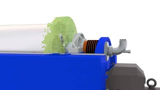 Animation | Alfa Laval 2-phase SIGMA decanter centrifuge for olive oil production