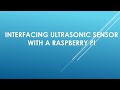 17 Interfacing Ultrasonic sensor with Raspberry pi 4(Part 17)