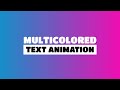 Multicolored Gradient Text Animation | CSS Animation Examples