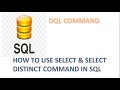 How to Use SELECT & DISTINCT SYNTAX DQL Commands , Distinct Examples/Learn For Grow/concept#05
