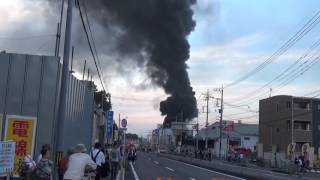 東電施設の火災・2016年10月12日。