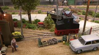 Industrial railroad of a former paper factory in East Germany - French model railroad diorama