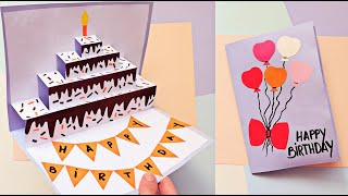DIY chocolate cake pop up card for birthday| DIY 3D cards | Maison Zizou