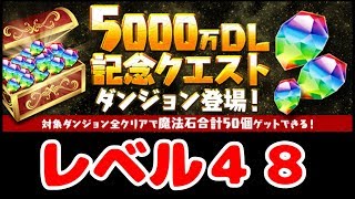 【パズドラ】5000万DL記念クエスト　レベル 48　ヨグソトース