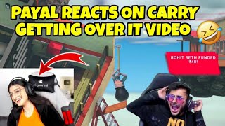 Payal Gaming Reacts On Carryminati Finish Getting Over it Video😂