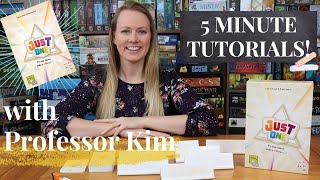 Learn How to Play JUST ONE in Just 5 Minutes | 5 Minute Tutorials with Professor Kim