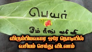 விரும்பியவரை ஒரே நாளில் வசியம் செய்ய || காதல் வசியம்.kali manthirigam